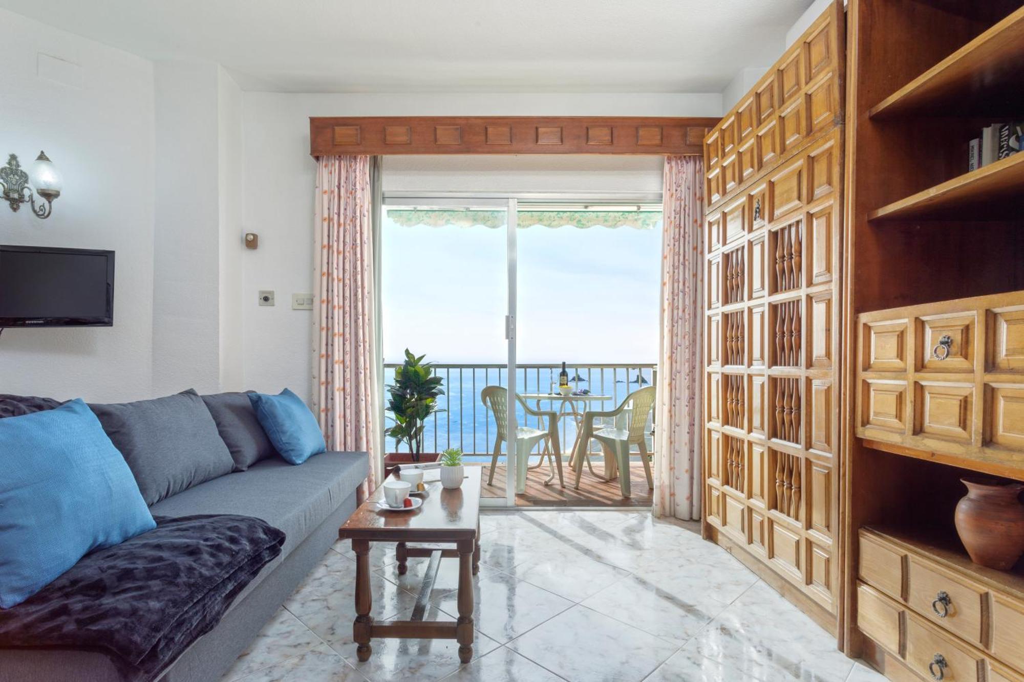 1004 - Beachfront Apartment On El Paseo, 4 Pers - Air Conditionning - Wi-Fi - Smart Tv Almunecar Exterior foto